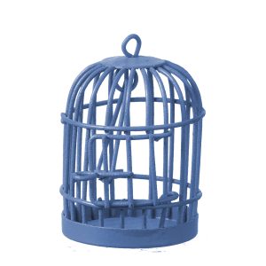 ROUND BIRDCAGE/BLUE