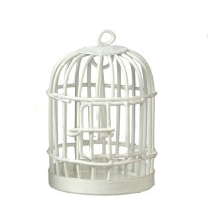 ROUND BIRDCAGE/WHITE