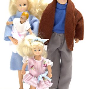 4pc MOD.DOLL FAMILY/BLON