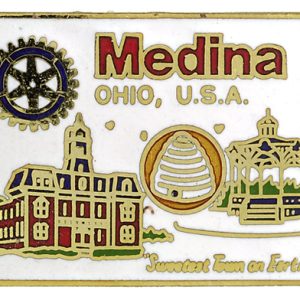MEDINA ROTARY BANNER PIN(
