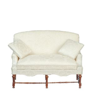 JACOBEAN SETTEE/WHITE/WAL