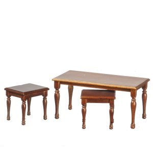 NEST OF 3 TABLES/WALNUT