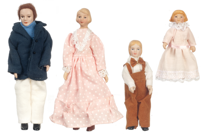 4 PC PORC DOLL FAMILY/CS