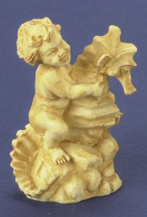 BOY ON SEAHORSE/TAN
