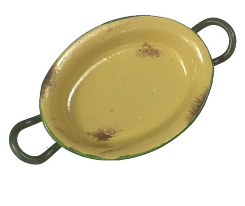 OVAL GRATIN PAN/GOLD