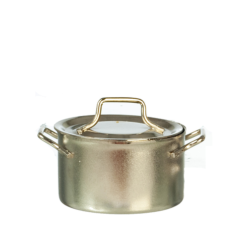 LARGE POT W/LID/NICKEL