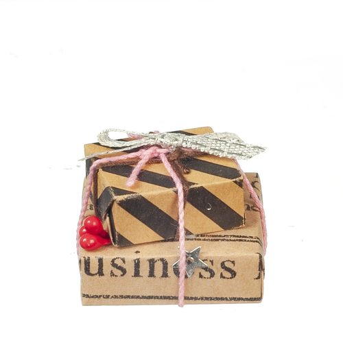 WRAPPED GIFTS/STACK OF 2