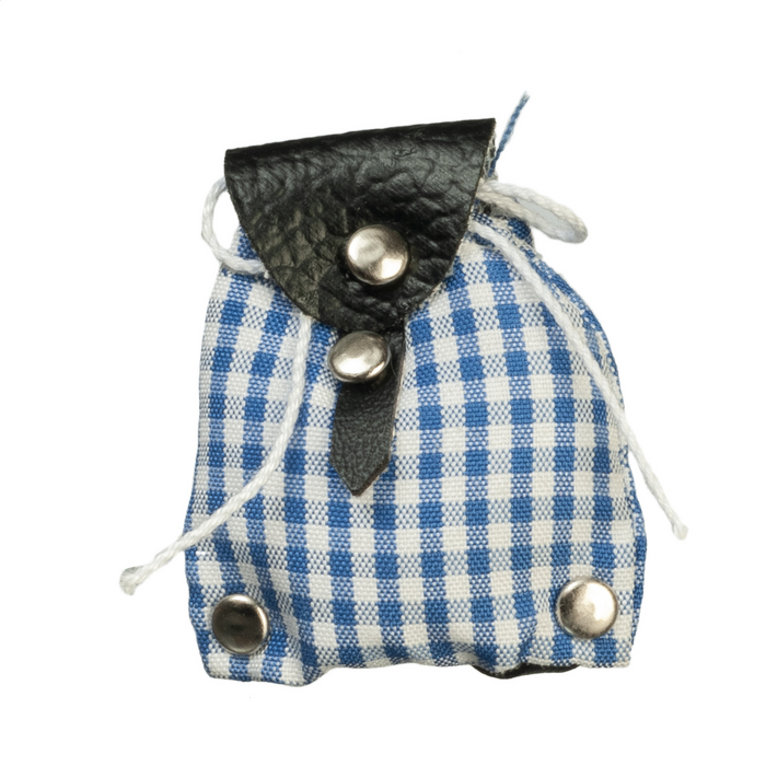 BACKPACK/BLUE & WHITE