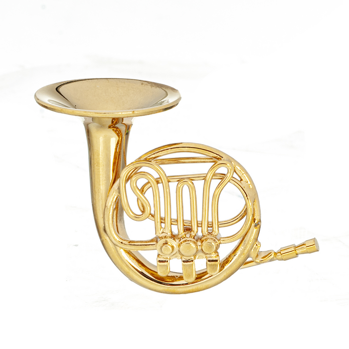 BRASS FRENCH HORN/CAS/2in