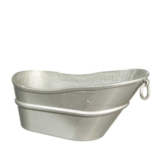 METAL SILVER BATH TUB