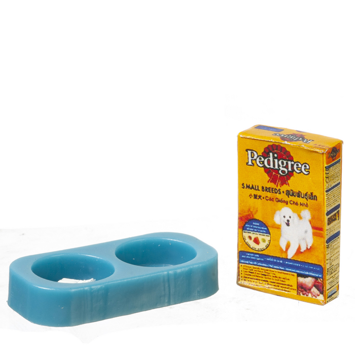 DOG FOOD AND BOWLS/BLUE
