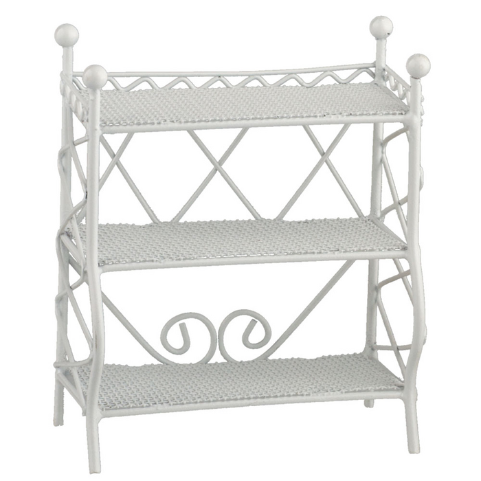 3-SHELF UNIT/WHITE WIRE