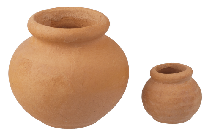 TERRA-COTTA POT SET/3