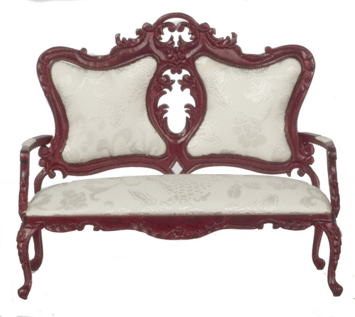 FANCY VICT.SOFA/MAHOGANY