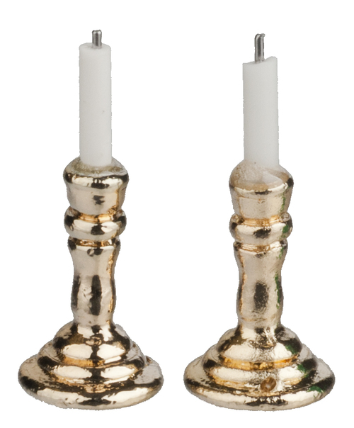 GOLD CANDLEHOLDERS/2