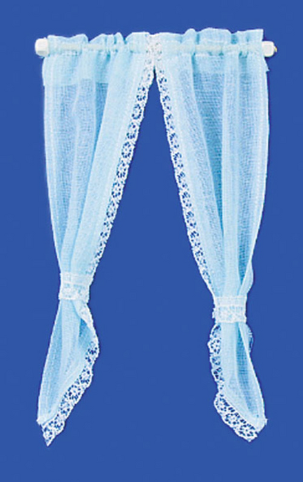 DEMI CURTAINS/TIE BACK/BL