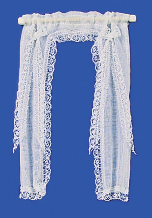 DEMI CURTAINS/VICT/WHITE