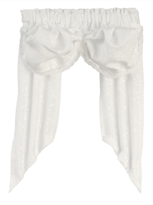 VALANCE/DOUBLE BALLOON/WH