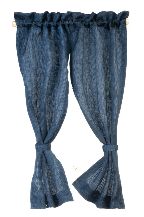 CURTAINS/RUF.SHEER/DK.BLU