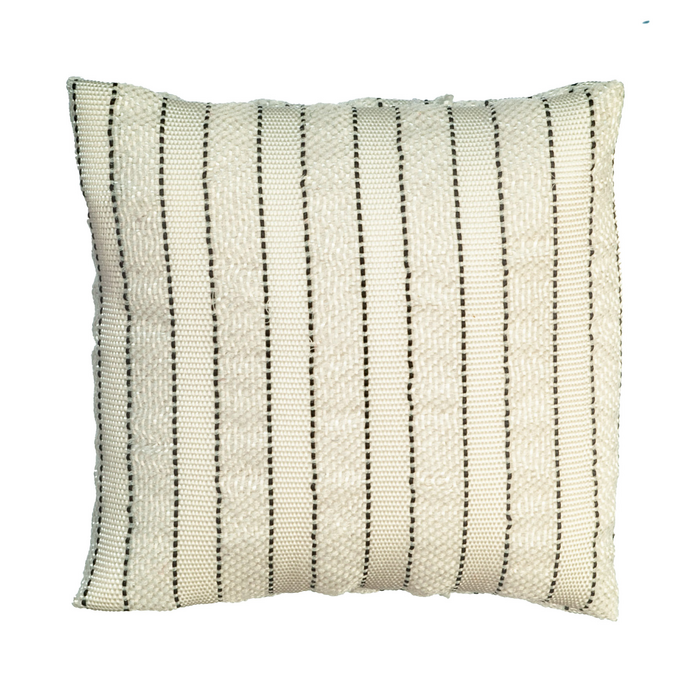 Pillow/SilverWhiteStripe