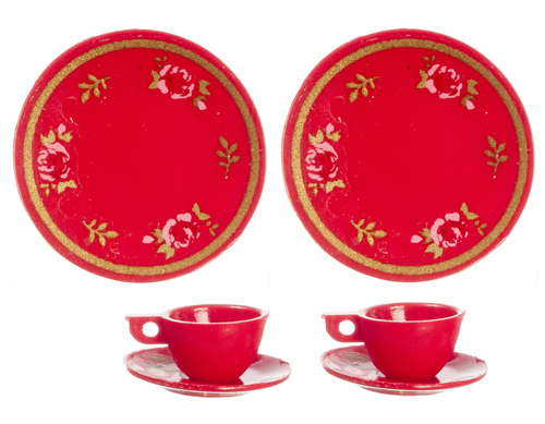 DINNERWARE SET/RED