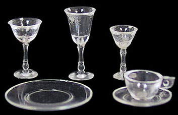 4 PLACE SETTINGS/STEMWARE