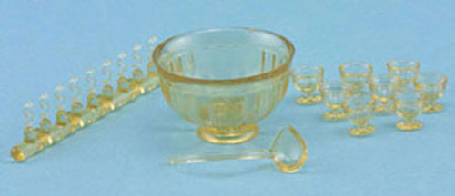 PUNCHBOWL SET/8pcs/AMBER