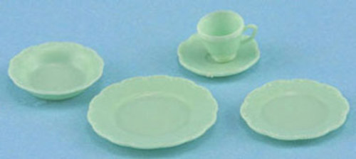 DEPRESSION DISH SET/5/JAD