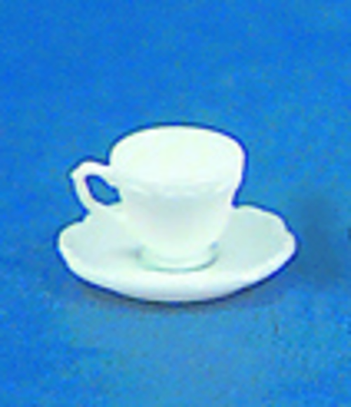CUPS & SAUCERS/WHITE/12
