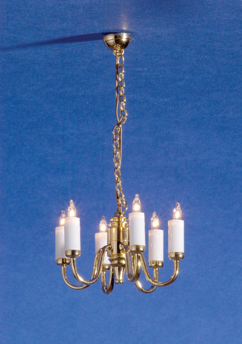 6-ARM COLONIAL CHANDELIER