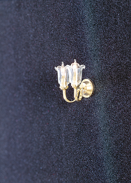 DOUBLE WALL SCONCE/CLEAR