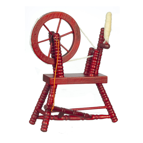 SPINNING WHEEL/MAHOGANY