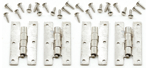 H HINGES W/NAILS/S.NICKEL