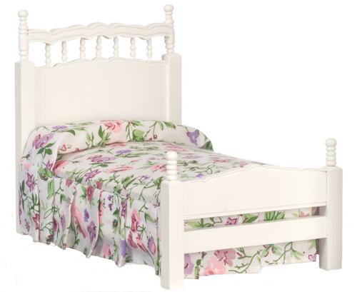SINGLE BED/WHITE