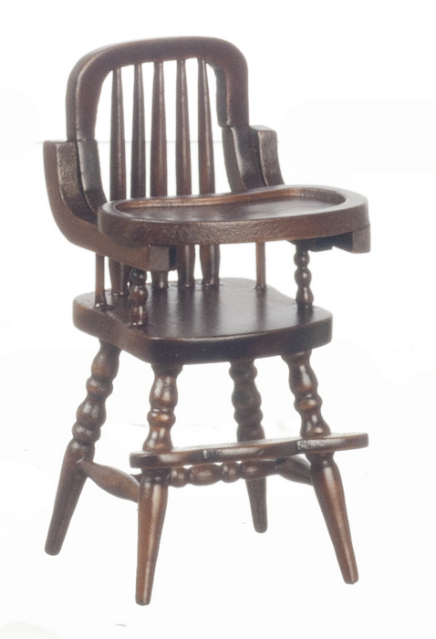 VICTORIAN HIGH CHAIR/WALN