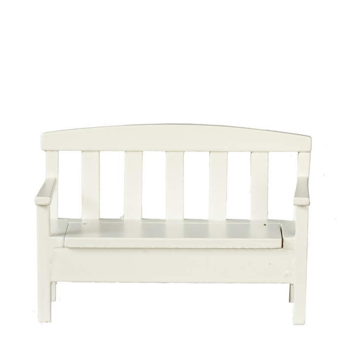 GARDEN BENCH/WHITE