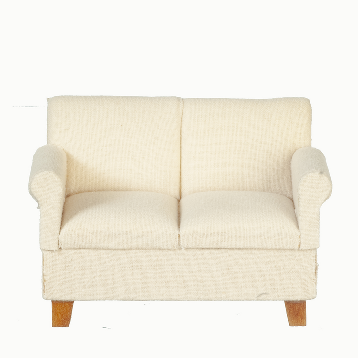 LOVESEAT/WHITE FABRIC