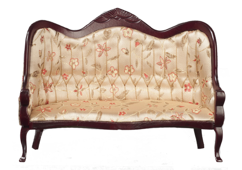 VICT.SOFA/FLORAL FAB/MAH