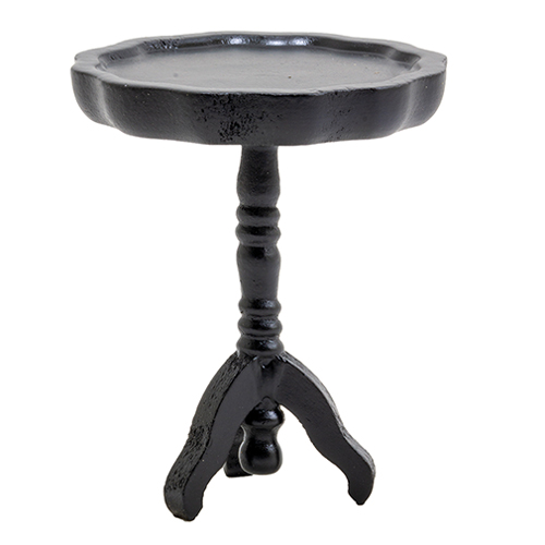 PIE CRUST TABLE/BLACK