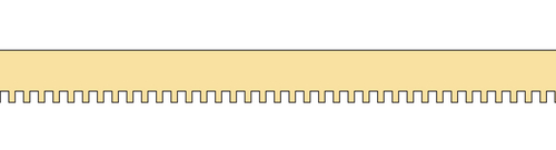 DENTIL MOLDING/3/8 x 24