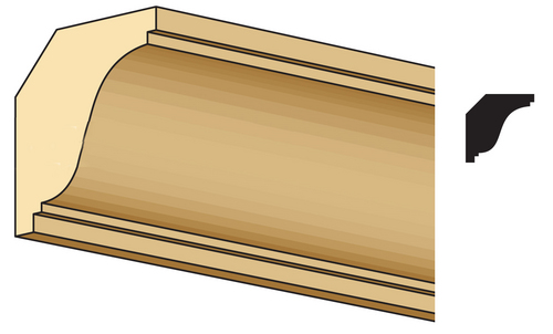 LARGE CORNICE MOLDING/3/8