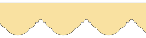 SCALLOP TRIM/24in LONG
