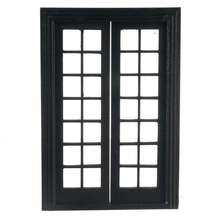 DOUBLE FRENCH DOOR/BLACK