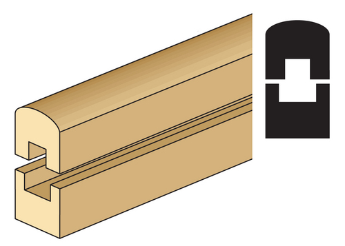 PORCH RAILS/TOP/BOTTOM/2