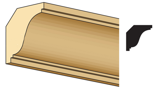 CROWN MOLDING/3/8 X 24