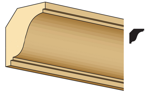 SMALL CROWN MOLDING/1/4