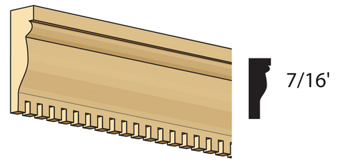 CUSTOM CORNICE/7/16 x 24