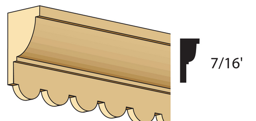CUSTOM CORNICE/7/16 x 24