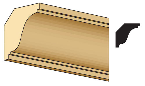 COA-16 CROWN CORNICE/24in