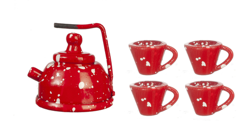 RED SPATTERARE TEA ST/5